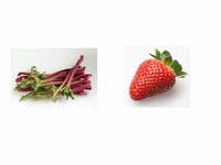 Confiture de fraises et rhubarbe 200 g  pot de 200 g